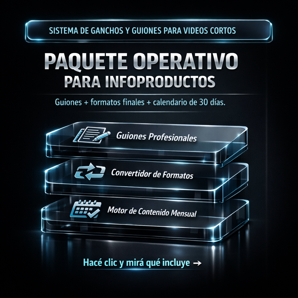 Pack Operativo para Infoproductos